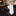 Alt Solid White Necktie and Accenting Square