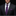 Man wearing a black suit with a purple tie and pocket square on a dark background