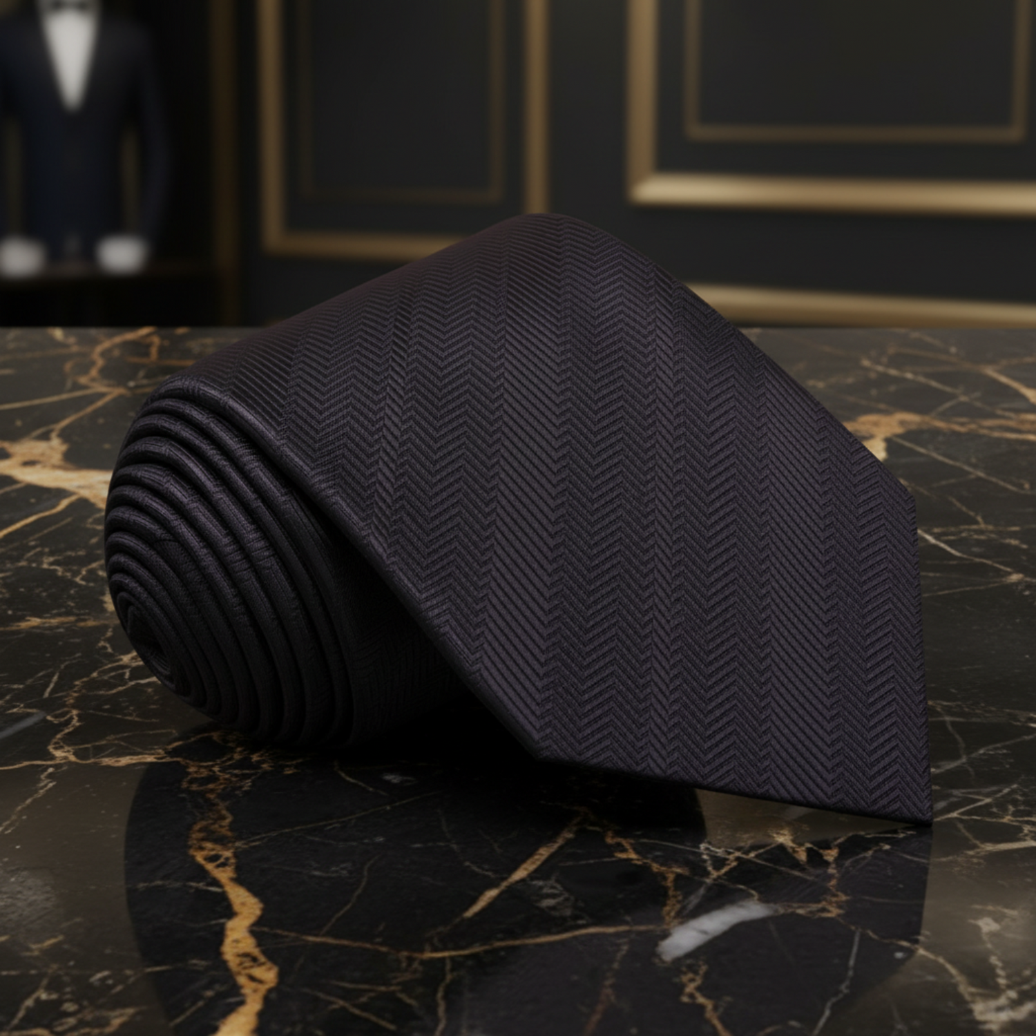 Sophisticated Charcoal Necktie 