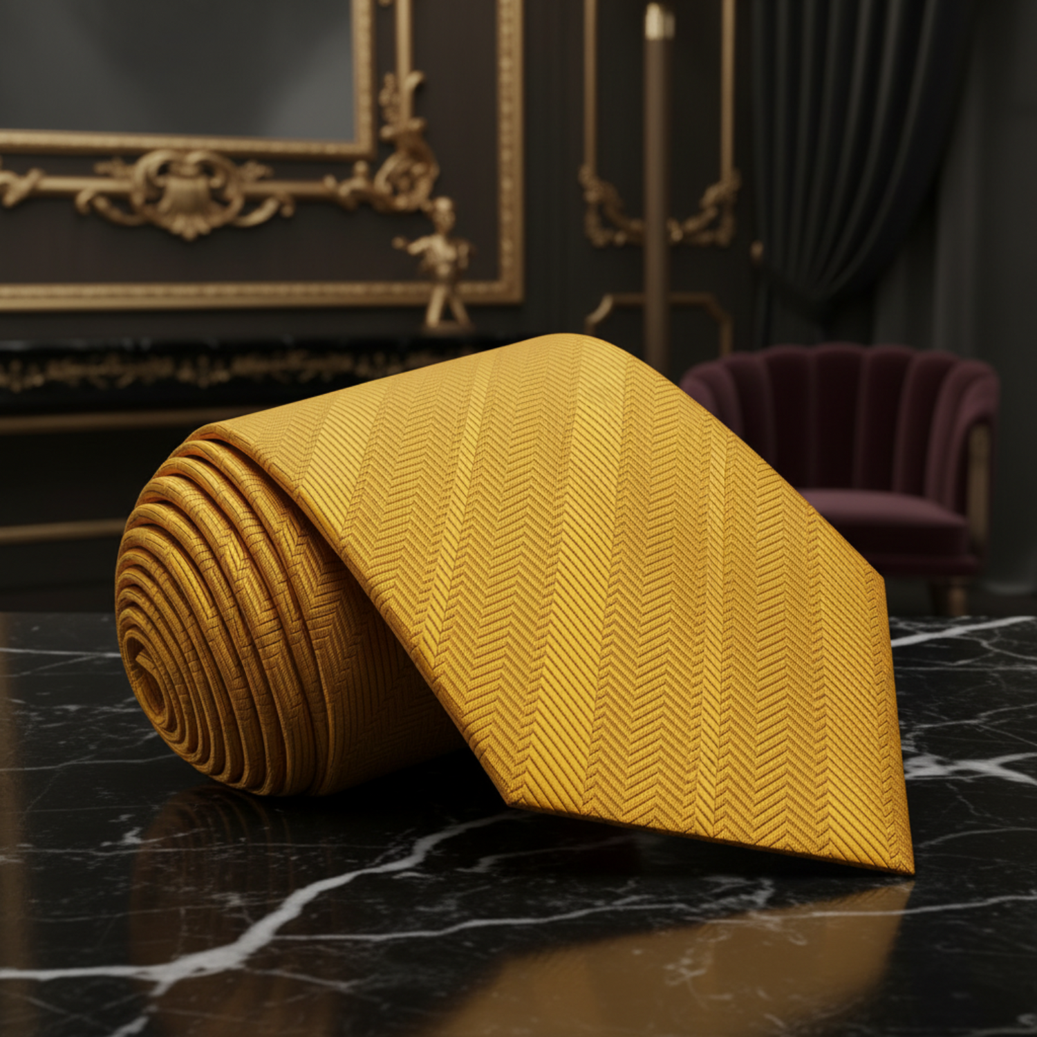 Golden Amber Necktie