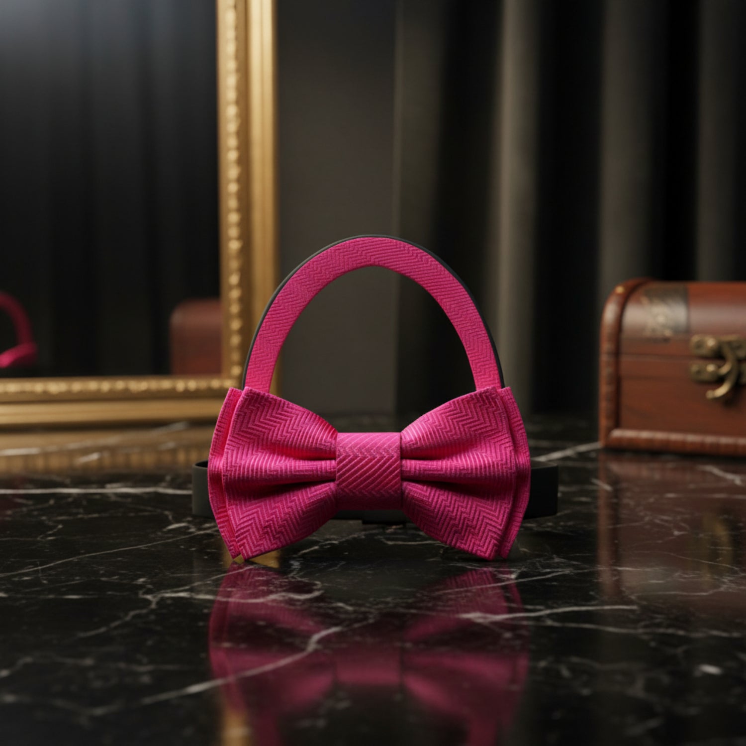 Sophisticated Gumball Pink Pre Tied Bow Tie