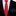 Thin Red Necktie and Accenting Square