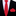 Thin Red Necktie and Square