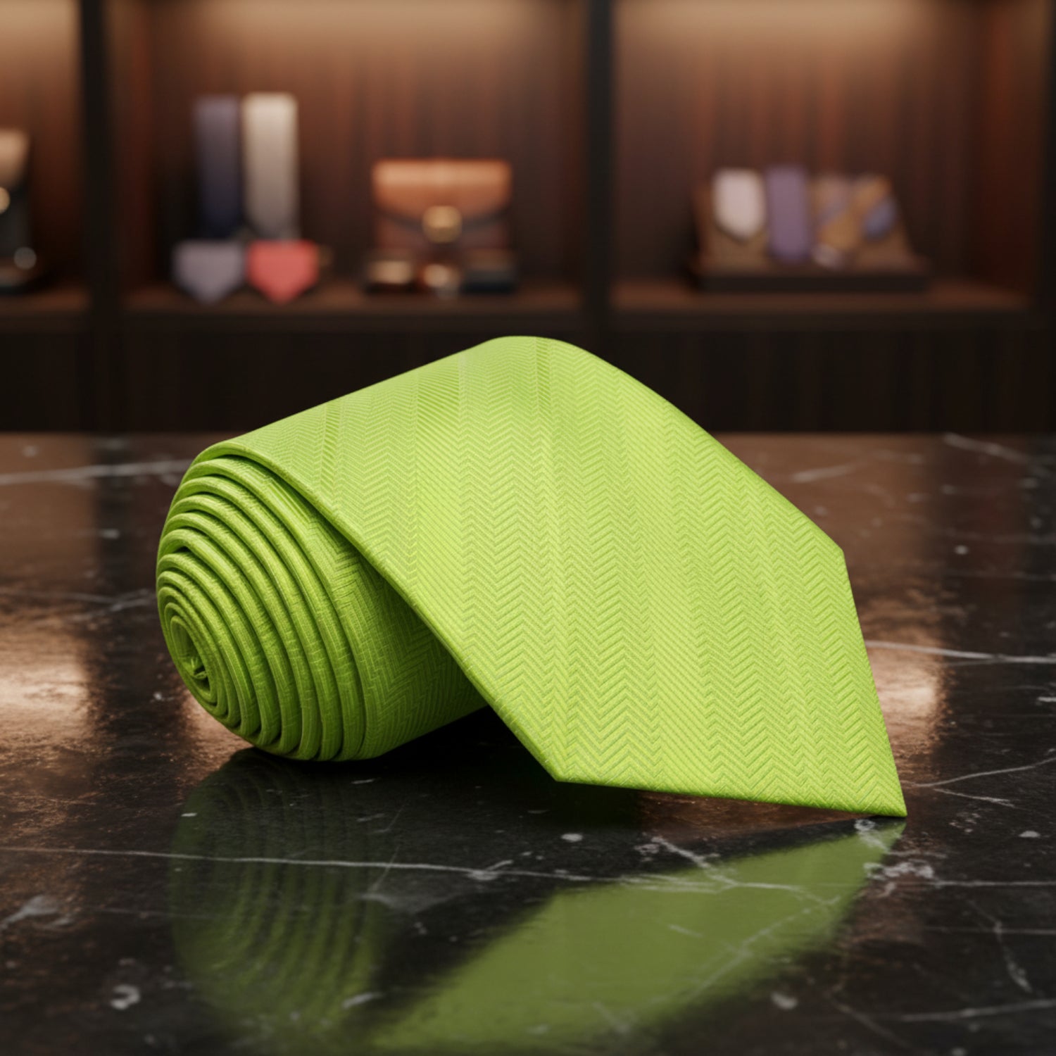 Sophisticated Lime Green Necktie  
