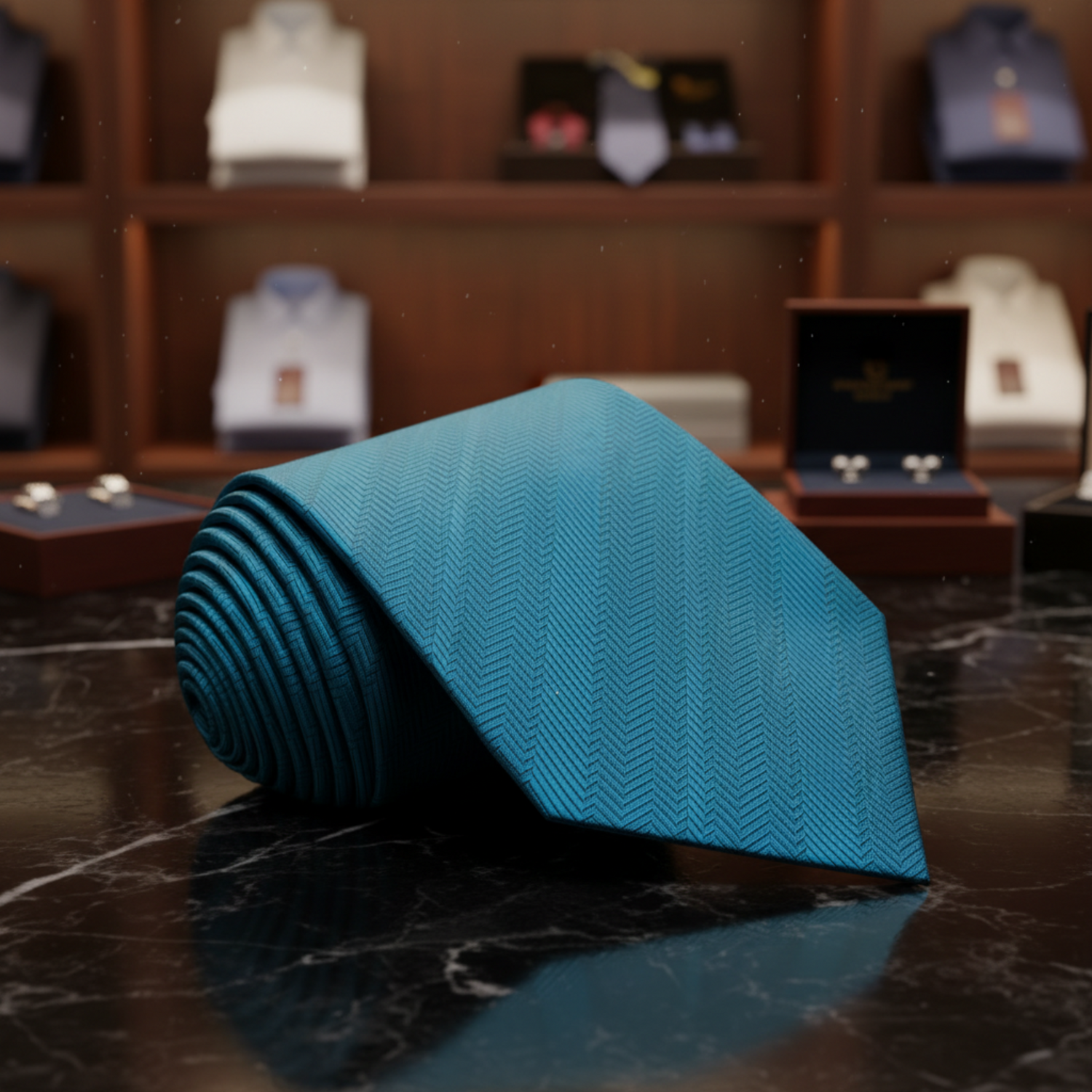 Teal Necktie