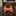 Orange bow tie on a black marble surface with decorative background