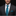 Man wearing a dark suit with a white shirt and blue tie and pocket square on a black background