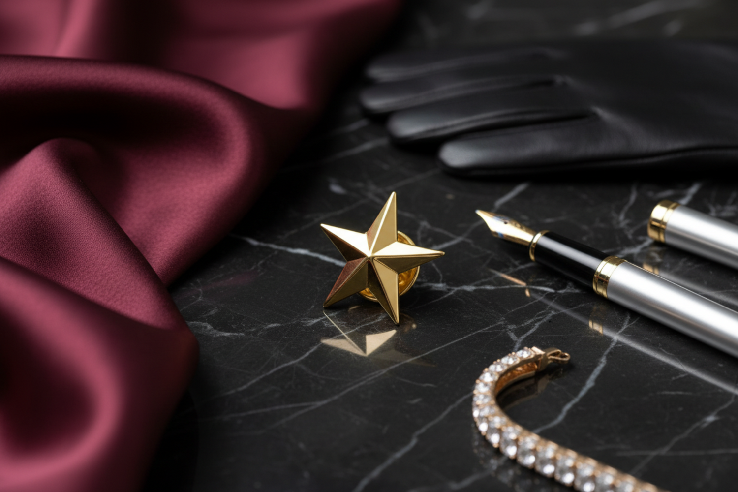 a small star lapel pin 