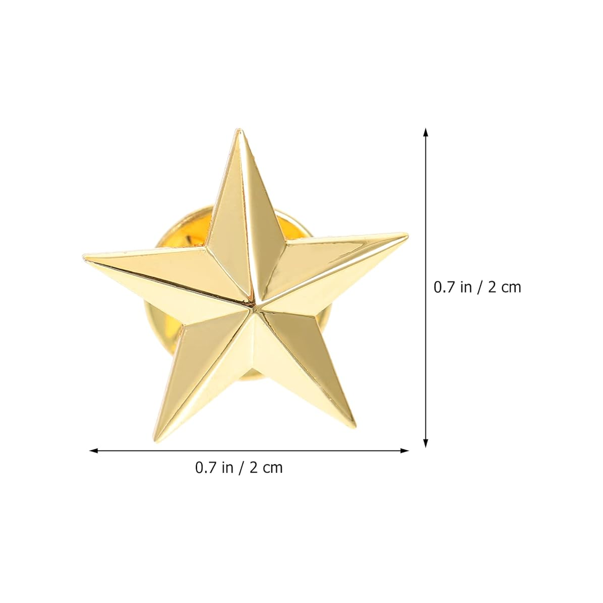 Small Gold Colored Star Lapel Pin