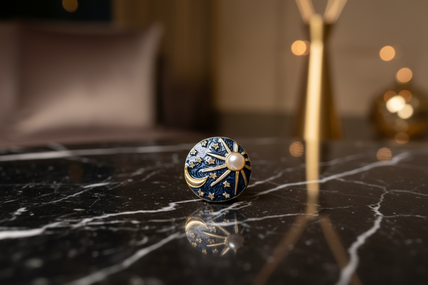 Sun, Moon and Stars Lapel pin