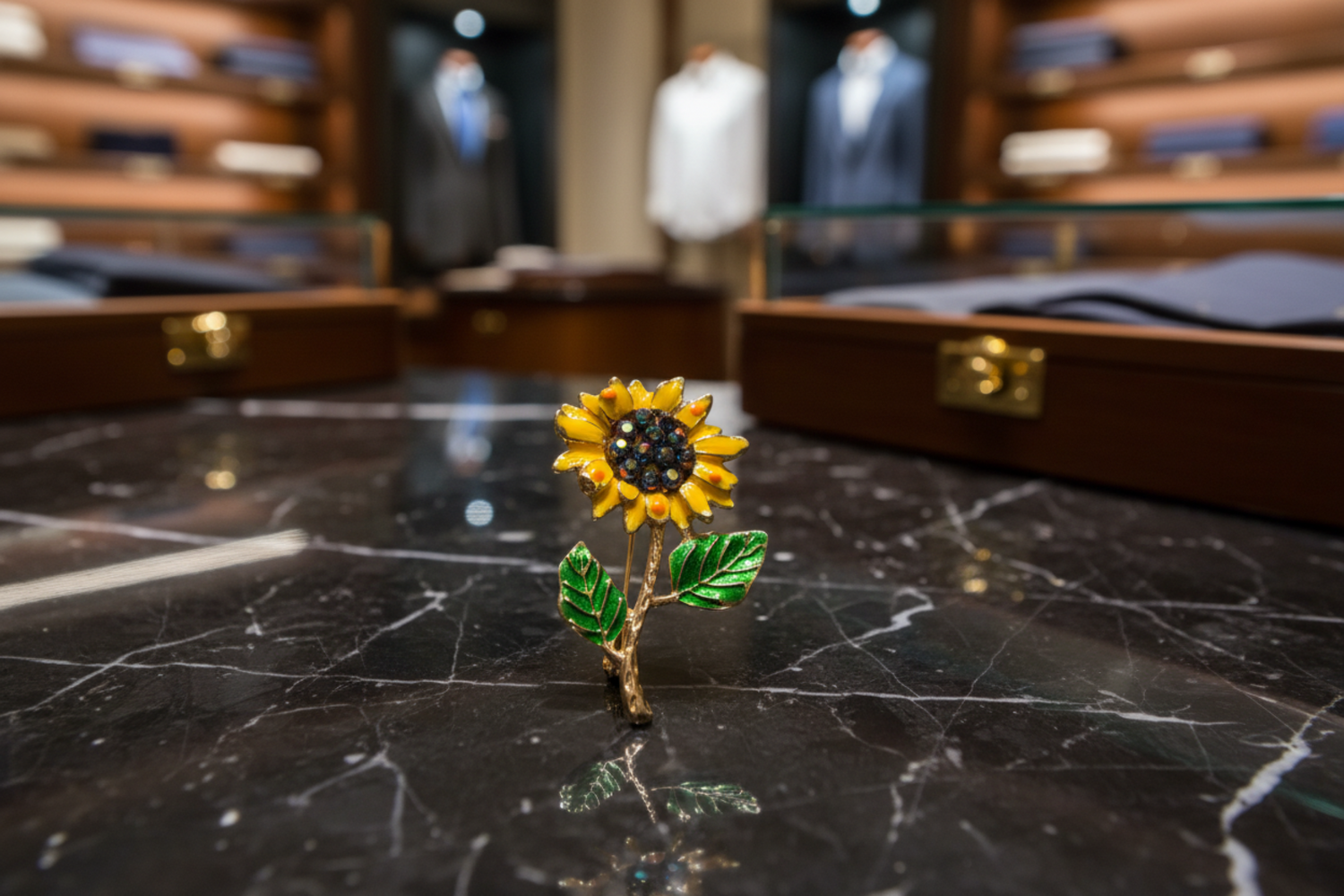 Colorful Sunflower Lapel Pin