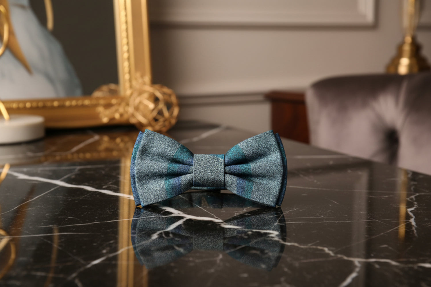 Teal Blue All Pro Pre Tied Bow Tie