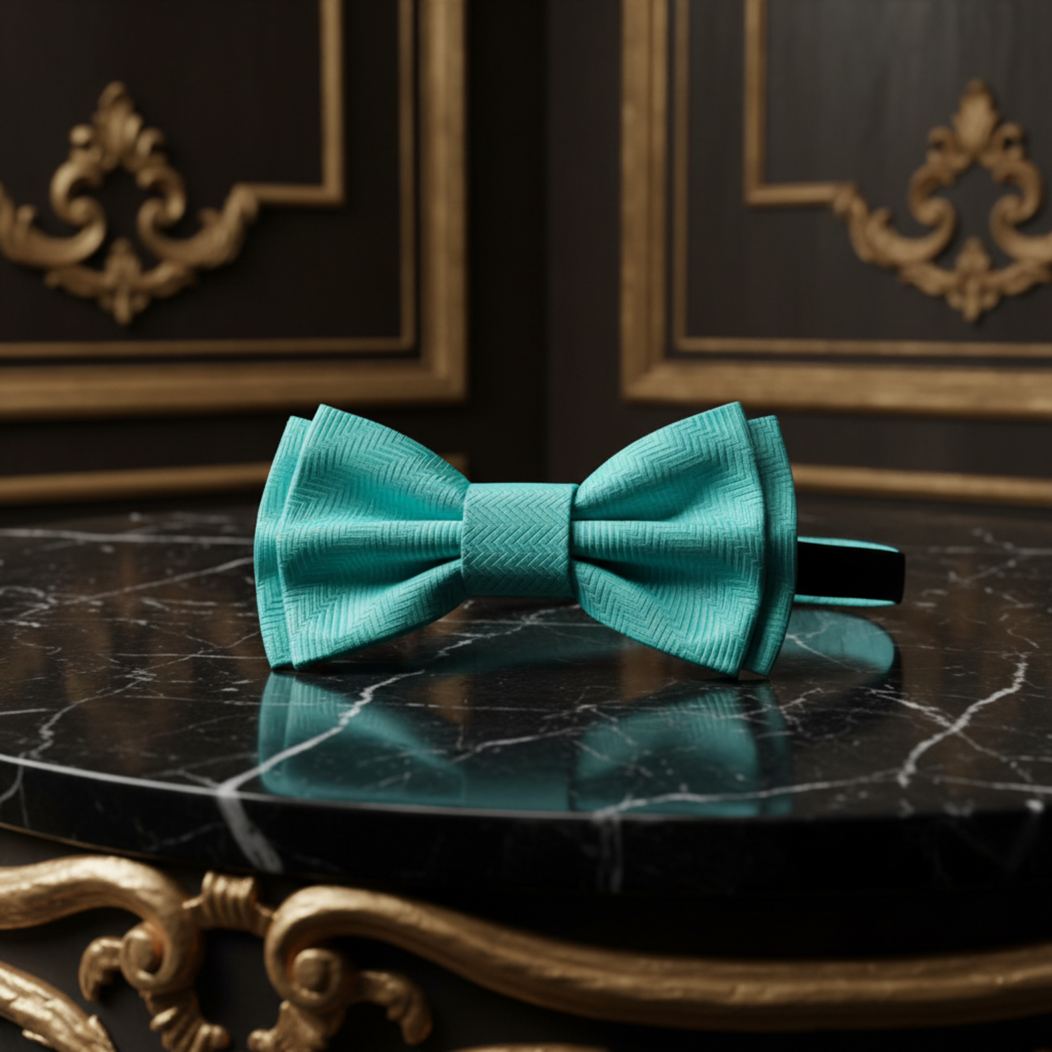 Pre Tied Rich Turquoise Bow Tie
