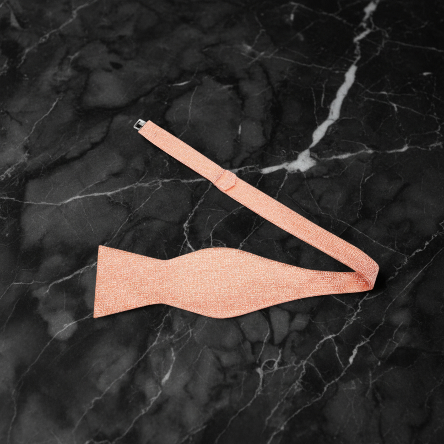 Coral Orange Self Tie Bow Tie