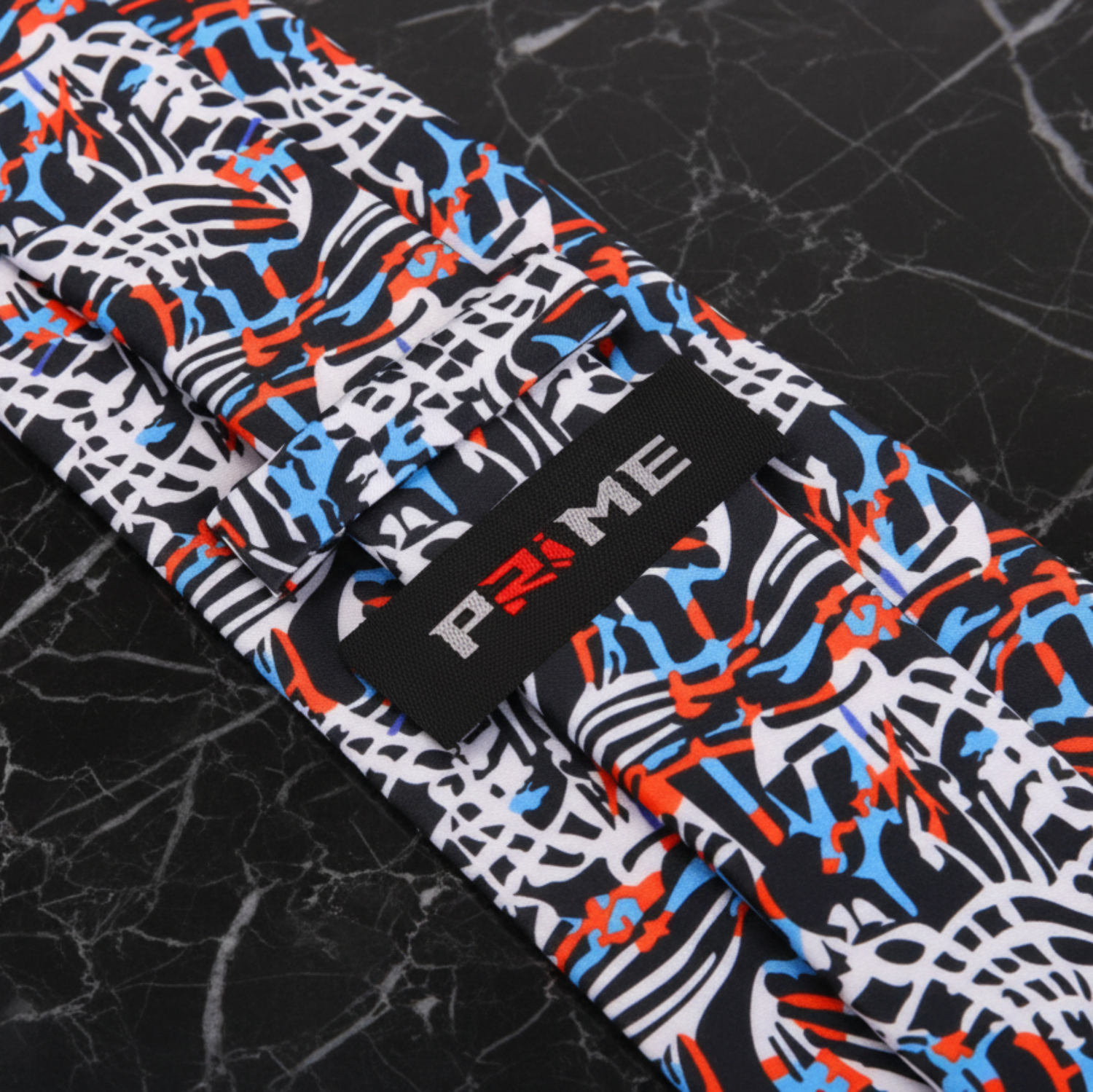 White, Red, Blue and Black Abstract Tie Keep