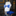 White, Blue Abstract Bow Tie and Accenting Pocket Square||White, Blue