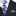 White, Blue and Plum with Coral Flowers Necktie and Square
