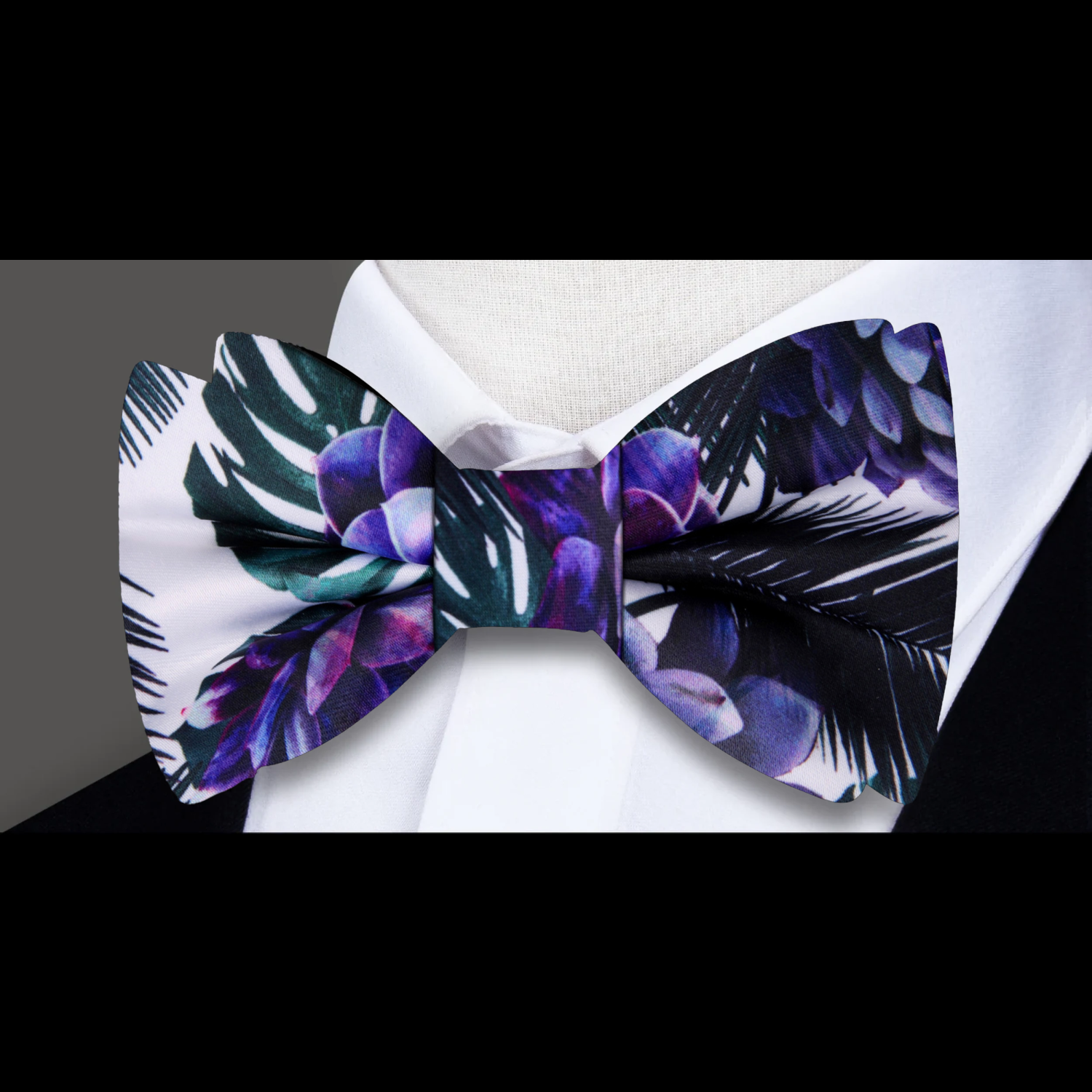 White Green Purple MonteVerde Bow Tie