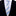 Thin Tie: White, Blue Stripe Necktie