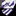 White with Purple Stripe Bow Tie and Square