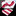 Main View: White with Red Stripe Bow Tie and Square