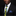 Man wearing a black suit with a colorful tie and blue pocket square on a dark background