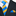 Main: Blue, Yellow Block Stripe Tie and Pocket Square