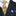 Yellow Paisley Tie and Blue Stripe Square