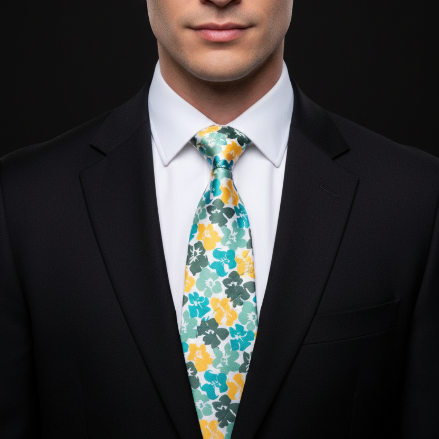 Hibiscus Floral Necktie (5 Color Options)