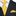 A Yellow, White, Black Polka Dot Pattern Necktie, Matching Pocket Square||Yellow with Black, White Dots