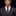 Man wearing a gray suit with a red patterned tie against a black background
