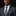 Man wearing a gray suit with a blue tie featuring gold polka dots on a black background