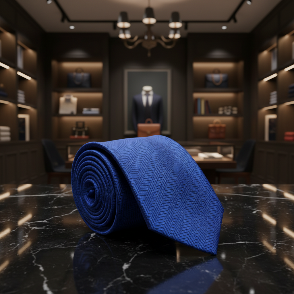 kids royal blue tie 