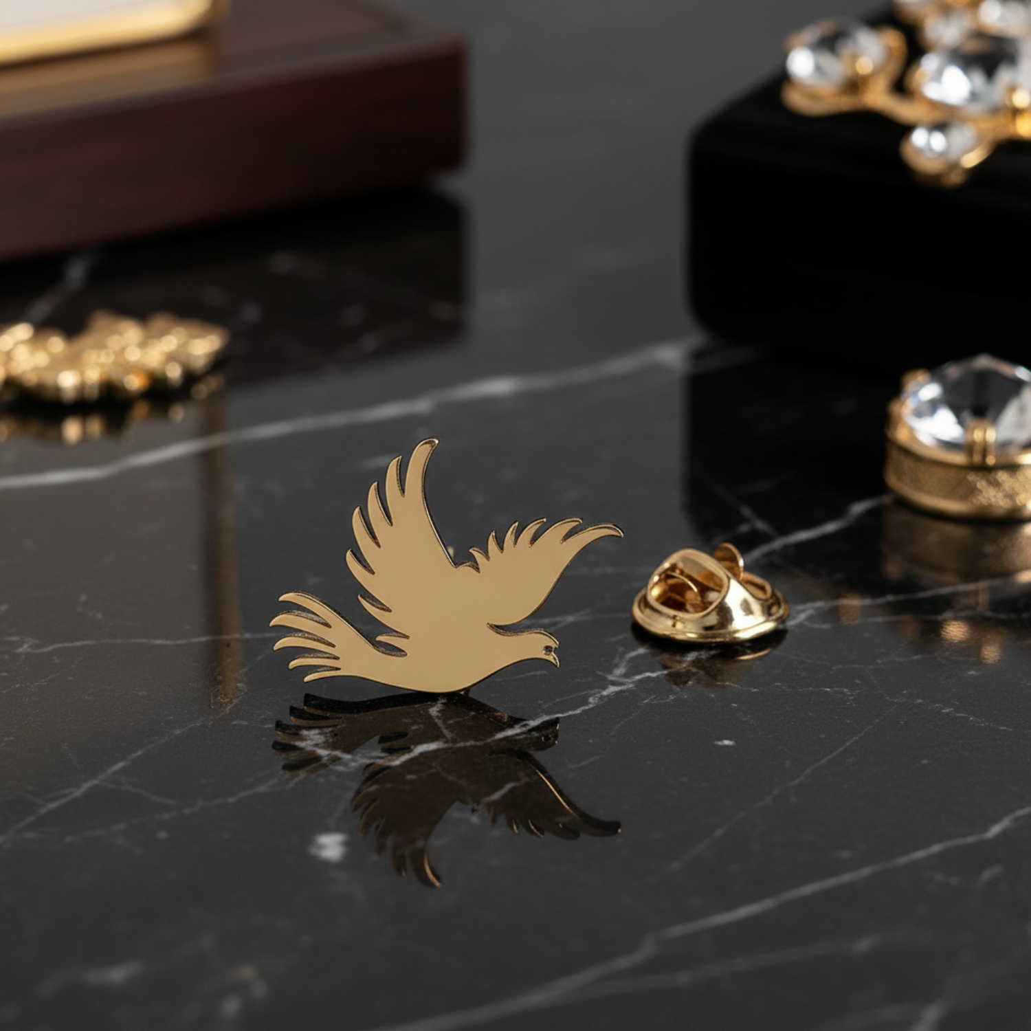 Gold Dove Lapel Pin