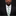 Man wearing a black suit with a white shirt and green striped tie on a dark background
