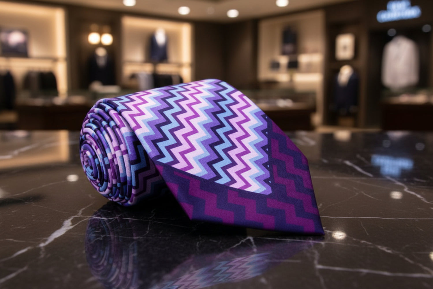 Purple Blue Pink Thrive Tie 