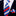 Red, White, Blue Block Stripe Tie and Square