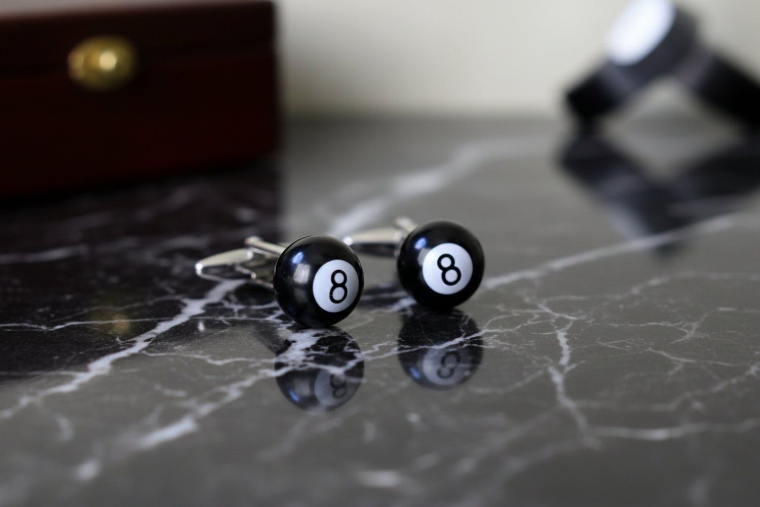 8 ball cufflinks