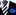 Blue, Black, Grey Stripes and Stars Tie and Pocket Square
