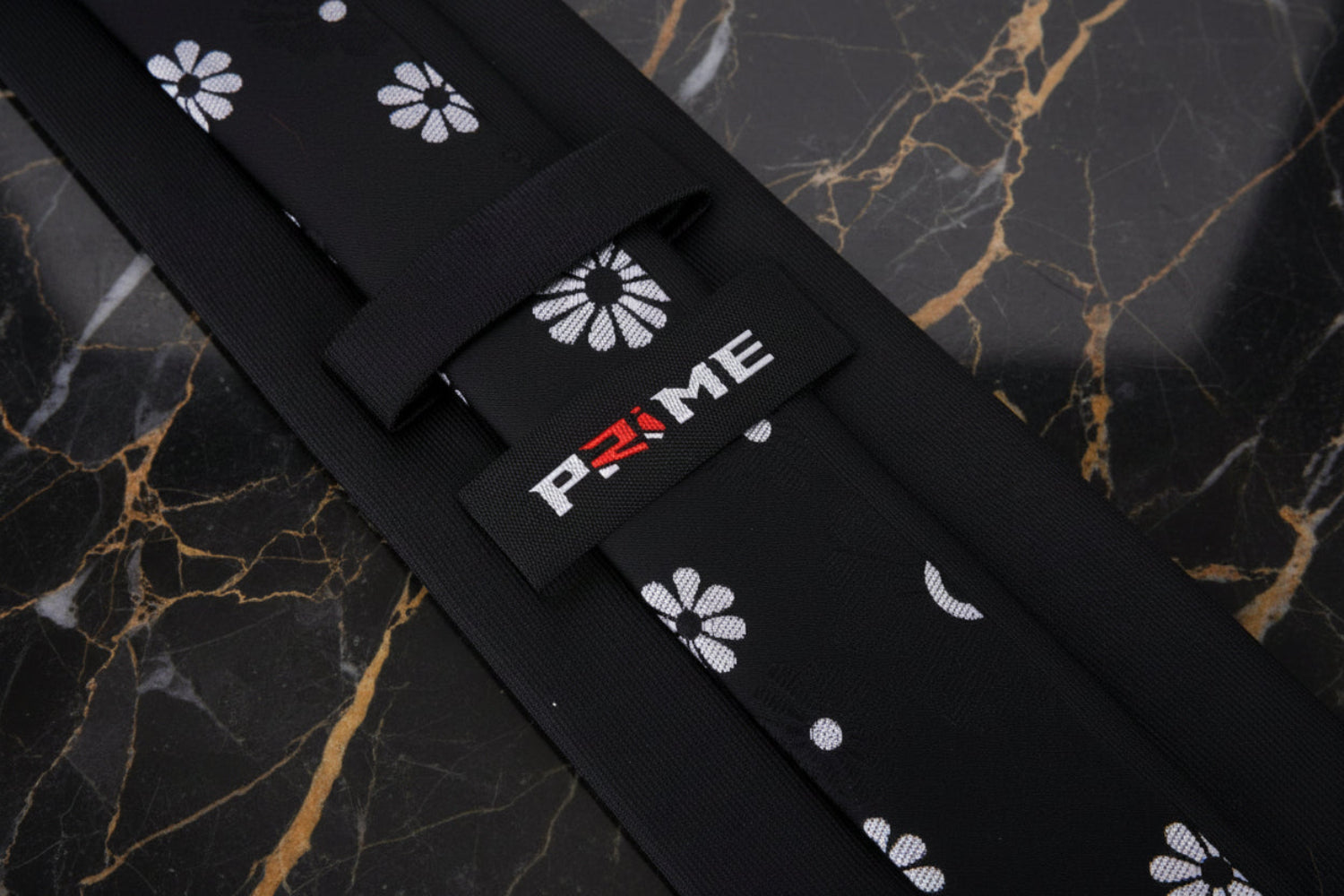 Black, Grey Flower Tie Keep