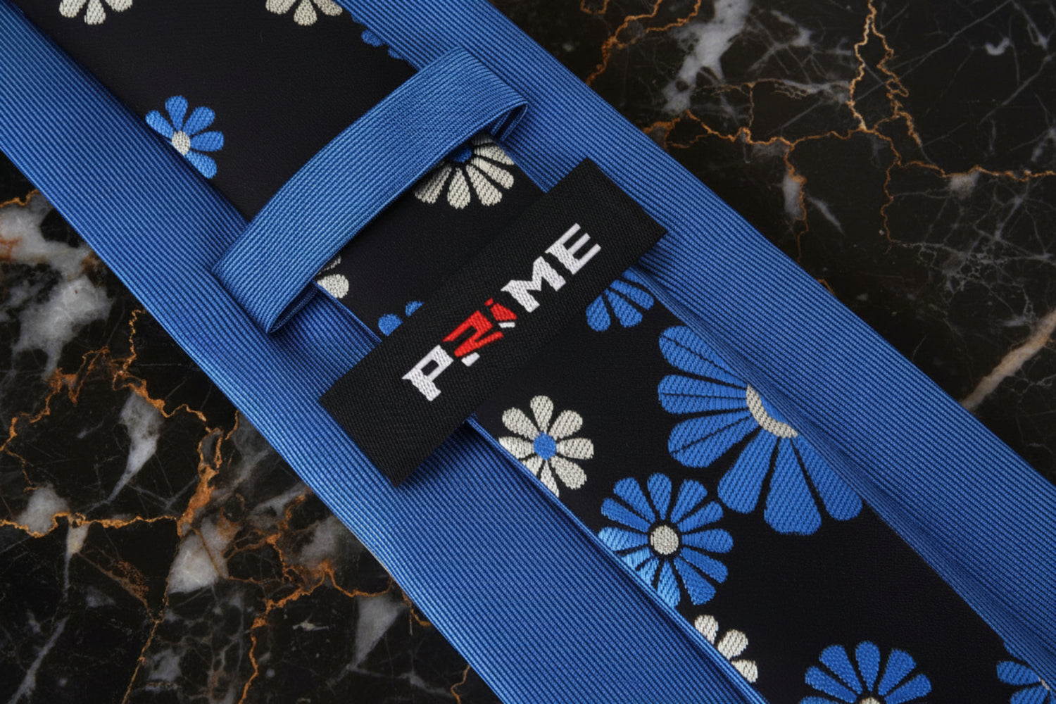 Blue and Dark Blue Flower Tie Keep