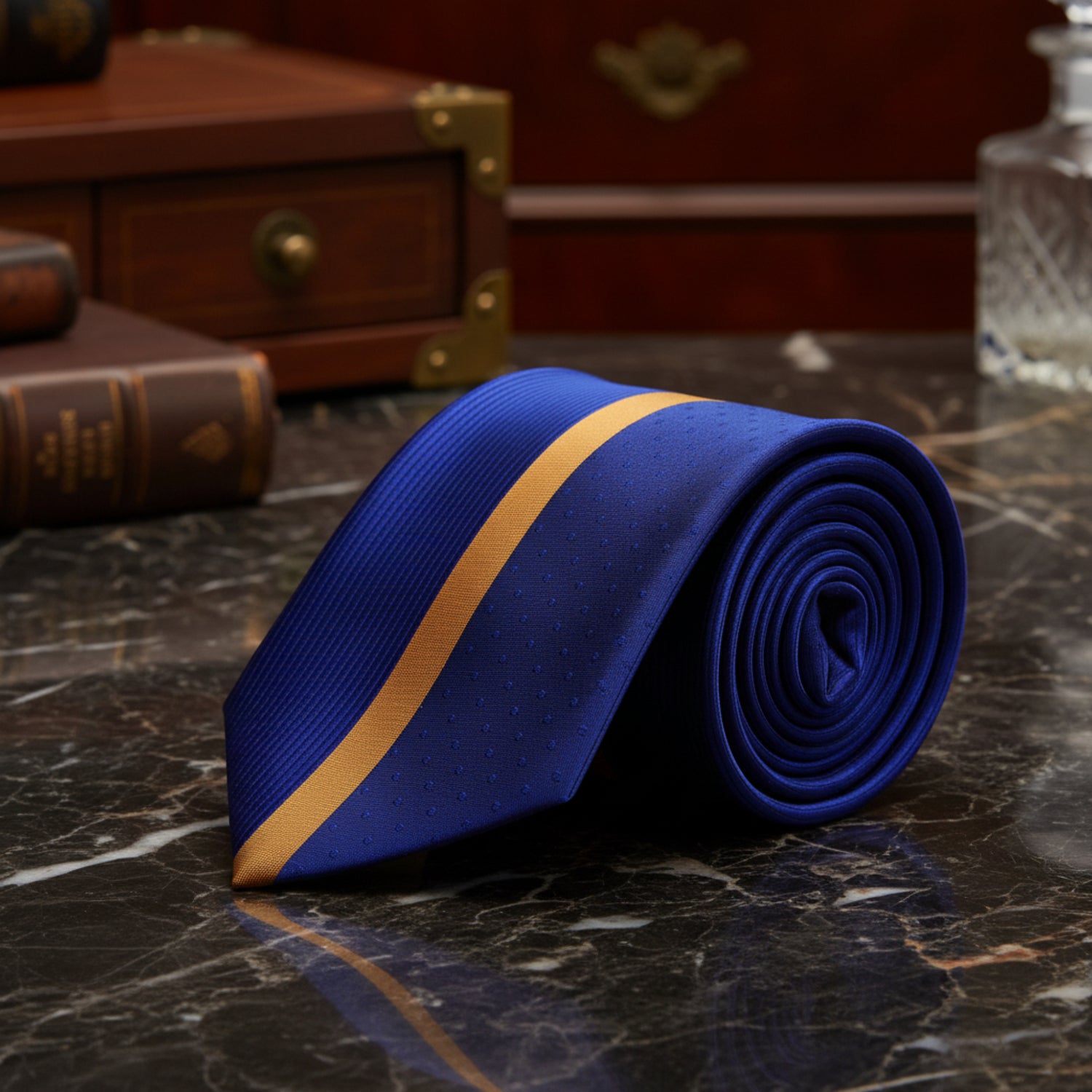Blue & Gold Necktie  
