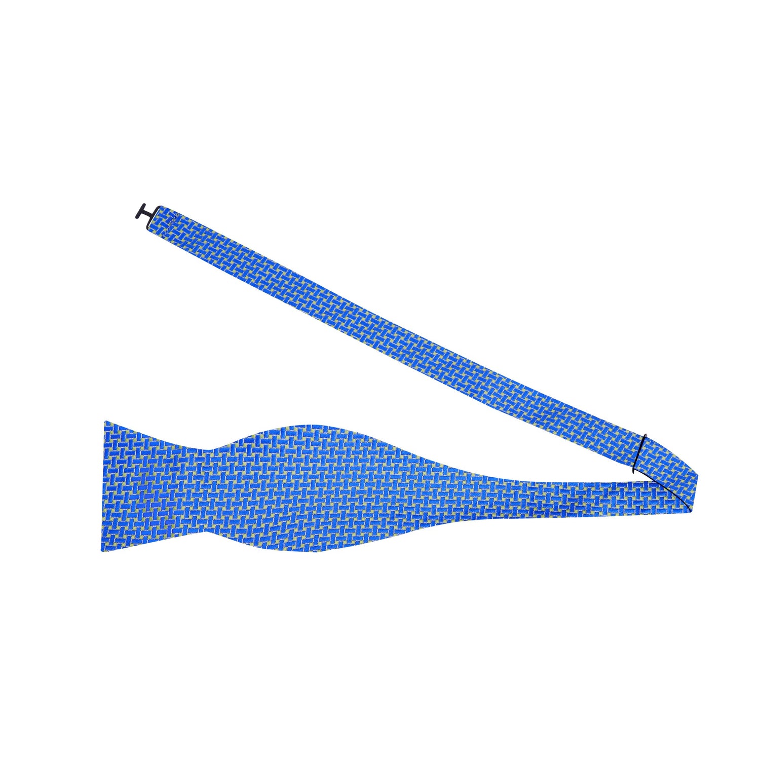 Blue and Green Geometric Bow Tie 