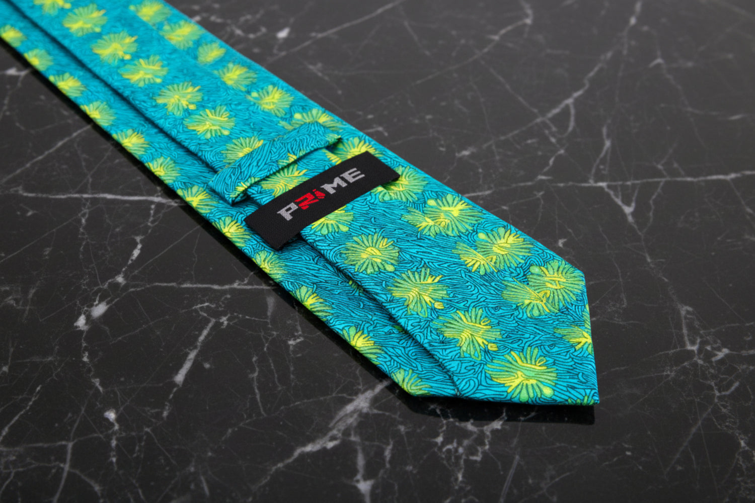 Light Blue, Yellow, Green Abstract Tie Keep