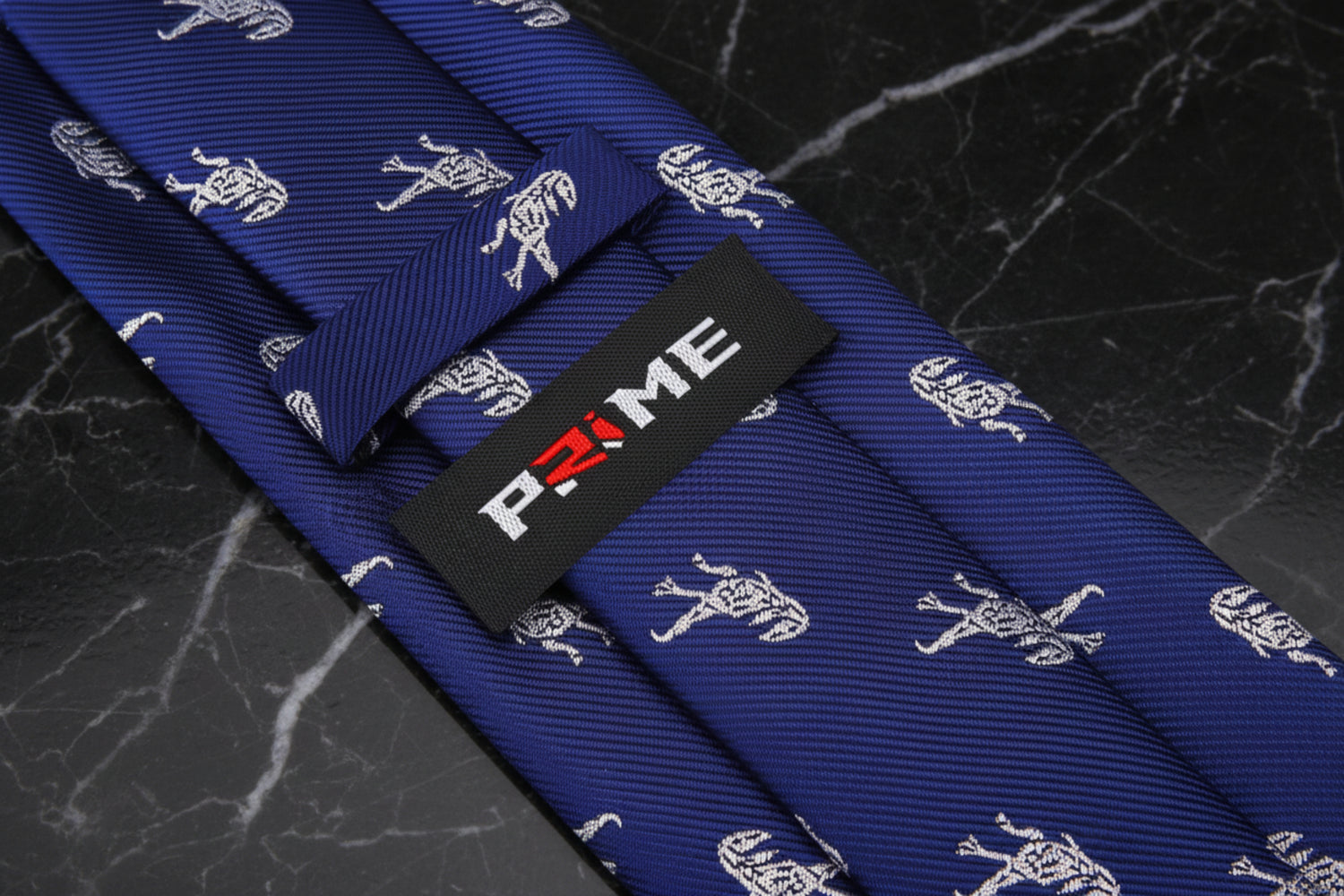 Blue, Grey T-Rex Necktie Keep