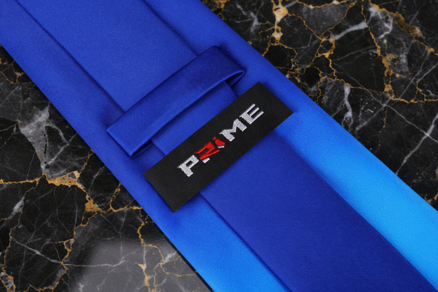 Blue, Brown and Black Sandy Beach Necktie Tie Keep