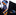 A Blue, Orange, Light Blue Plaid Pattern Silk Necktie, Matching Pocket Square