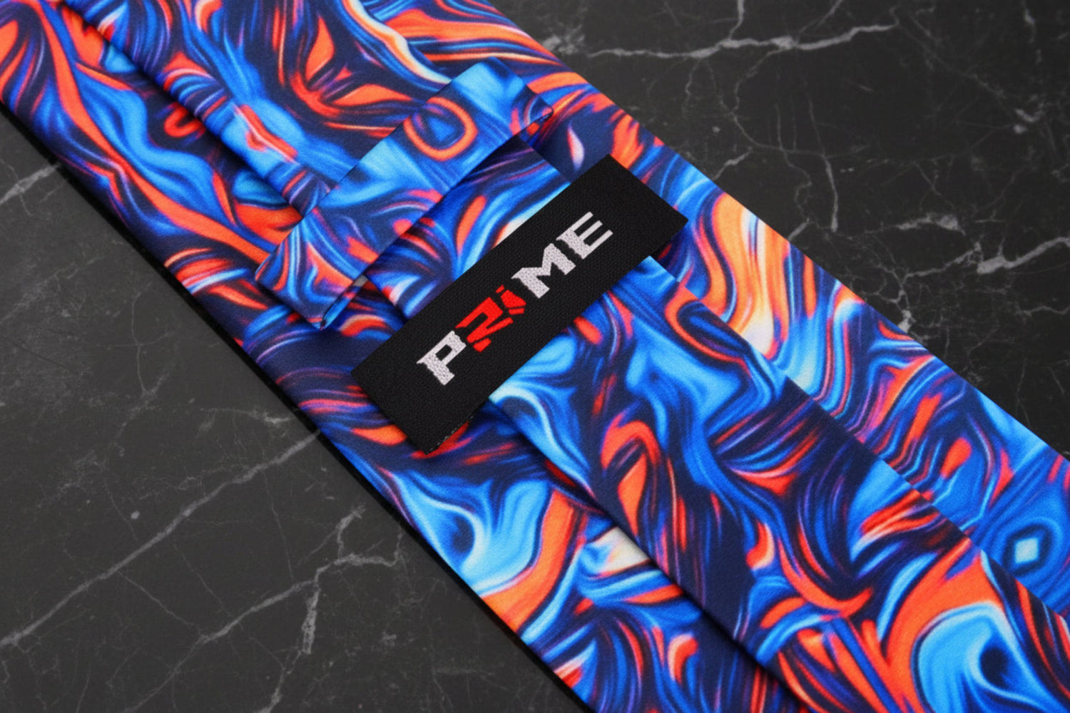 Blue, Orange Abstract Tie Keep