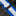 White, Blue, Orange, Yellow Paisley Tie Logo