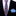 Thin Tie: Blue, Red, Silver Floral Necktie with Accenting Blue Square